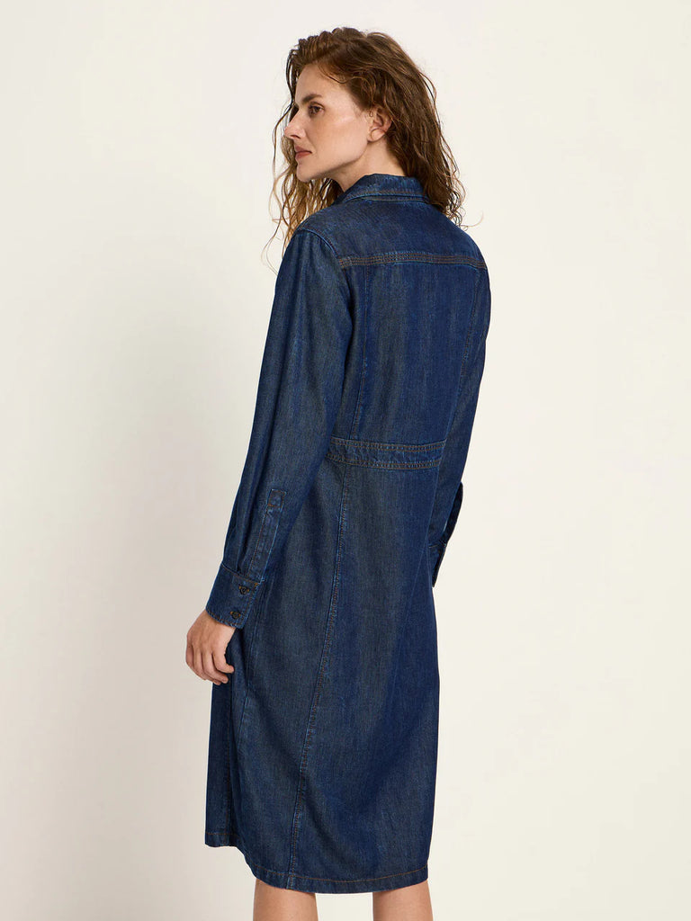 LANIUS 14480 Denim dress 596 dark blue denim women