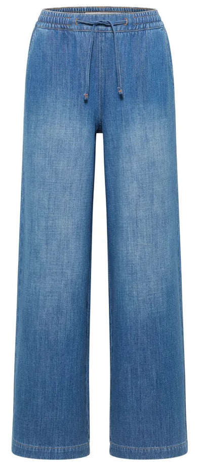 LANIUS 14772 Shore wide jeans 577 mid blue denim women