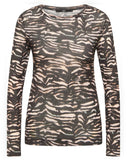 LANIUS 14764 Long sleeve top 851 print animal stripes rose women