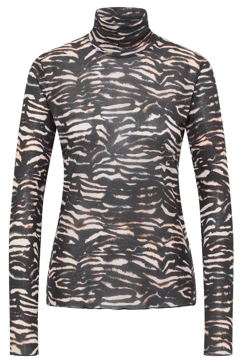 LANIUS 14764 Turtleneck top 851 print animal rose women