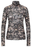 LANIUS 14764 Turtleneck top 851 print animal rose women