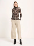 LANIUS 14764 Turtleneck top 851 print animal rose women