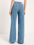 LANIUS 14824 Salt wide jeans 525 ocean blue denim women