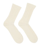 LANIUS Rib socks 13761 off white 101 women