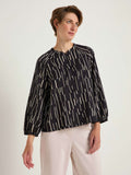 LANIUS Blouse 13651 irregular print black 877 women
