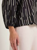 LANIUS Blouse 13651 irregular print black 877 women