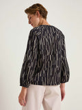 LANIUS Blouse 13651 irregular print black 877 women