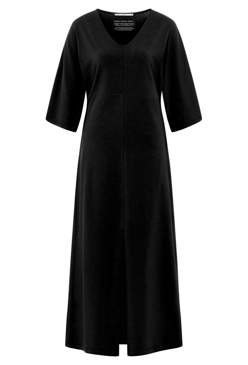 LANIUS Dress with a split 13700 black 199 women