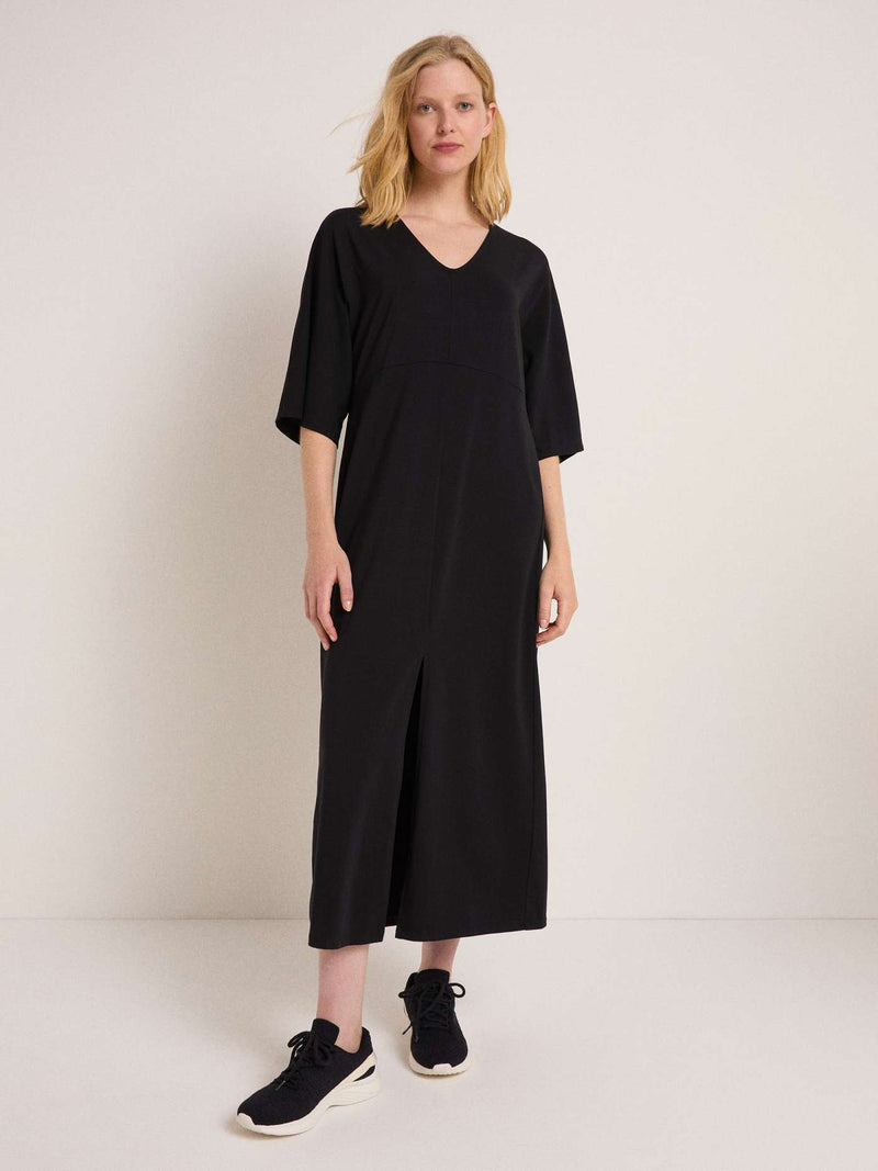 LANIUS Dress with a split 13700 black 199 women