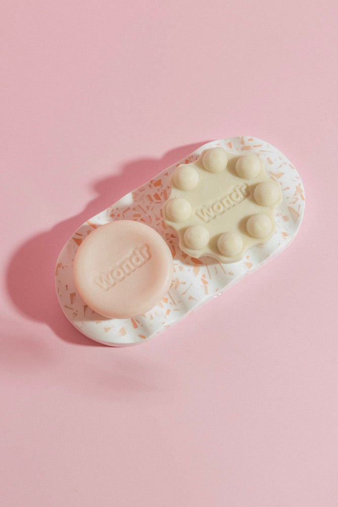 WONDR Terazzo bar holder orange