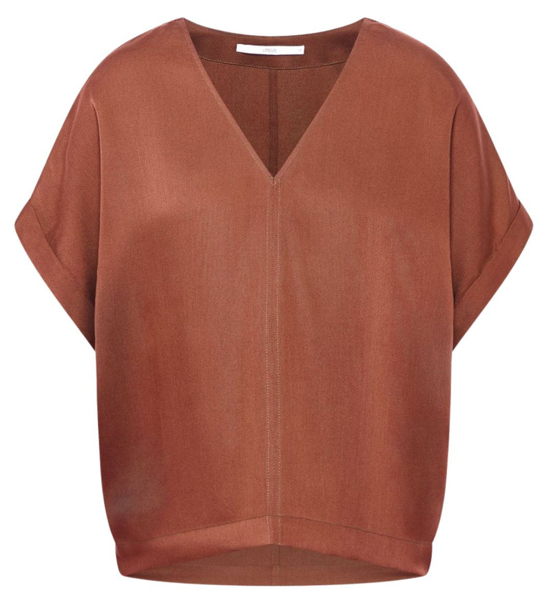 LANIUS 14181 Tencel blouse 283 dark mocca women