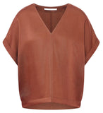 LANIUS 14181 Tencel blouse 283 dark mocca women