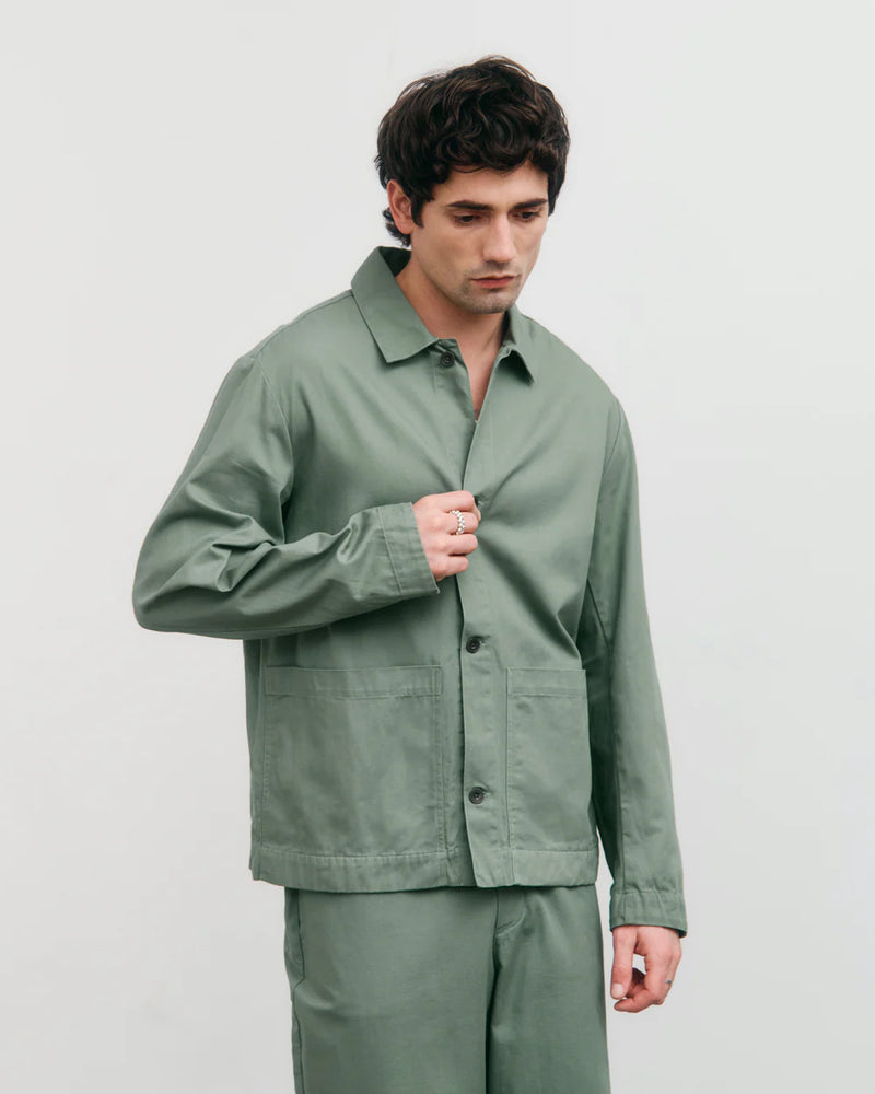 ROTHOLZ Light overjacket leaf green men