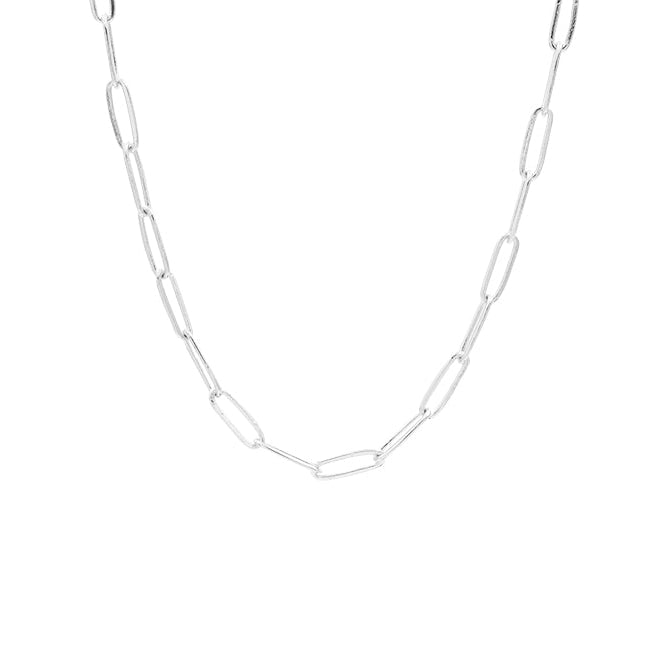 KLIMBIM Link necklace silver plated
