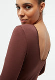GIVN BERLIN Mimi long sleeve top burned brown women