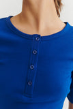 BASIC APPAREL Ludmilla BA146-31 SS granddad 861 sodalite blue women
