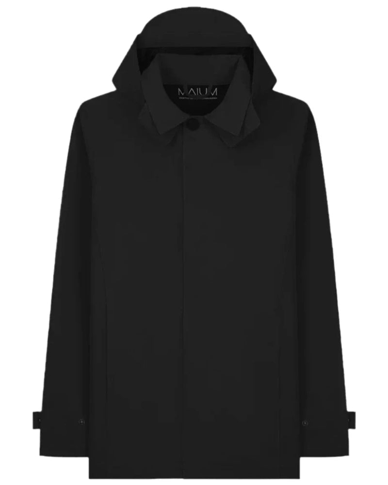 MAIUM Mac short raincoat black unisex