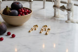 KLIMBIM Melt earrings gold