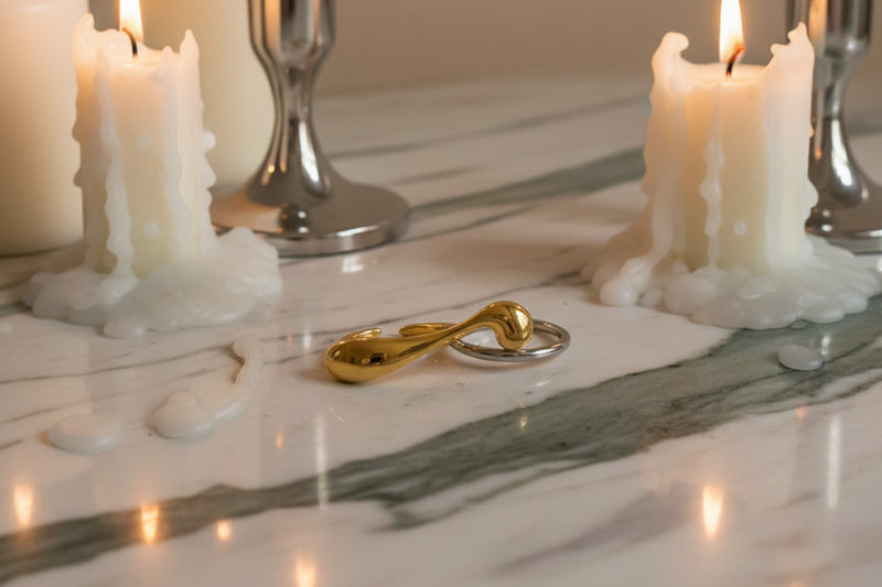 KLIMBIM Melt ring gold