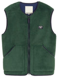 THINKING MU Troy vest dark green men