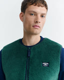 THINKING MU Troy vest dark green men