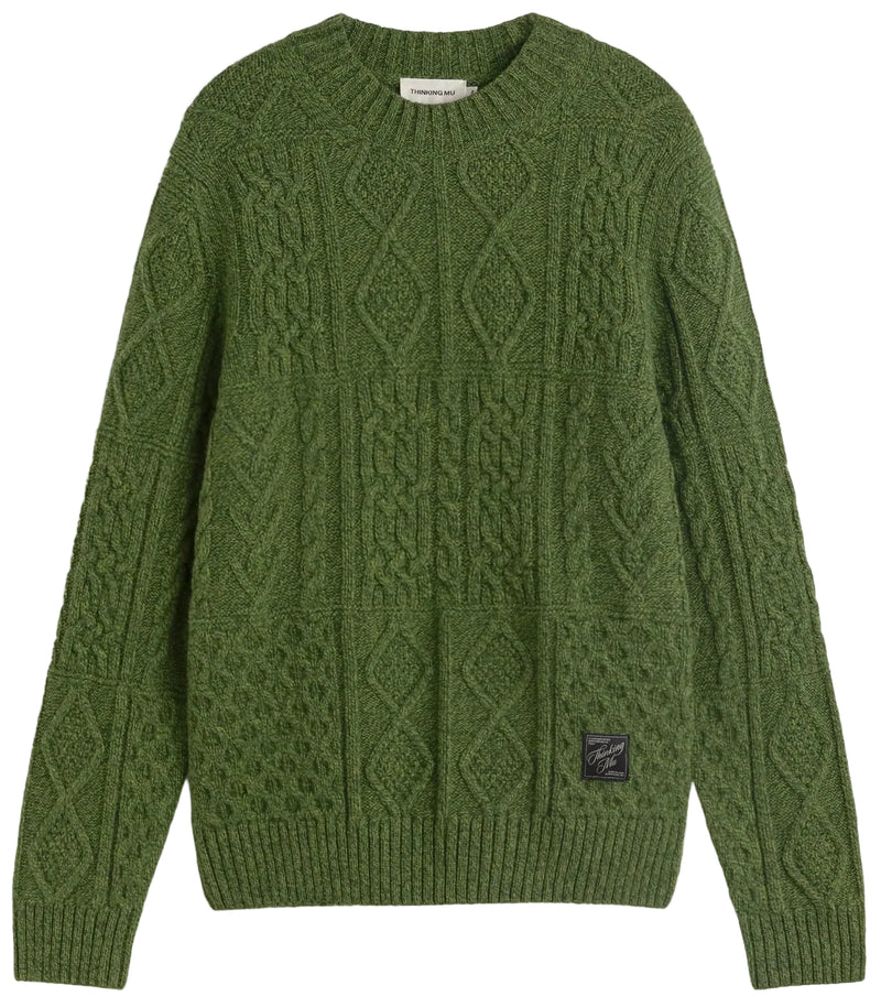 THINKING MU Rasta jumper green men