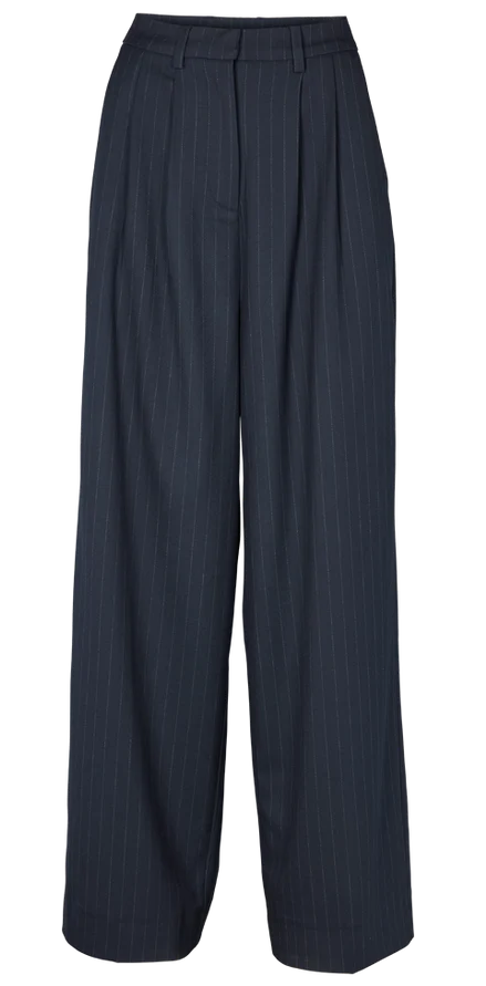 BASIC APPAREL Marjo pants BA549-07 sky captain pinstripes women