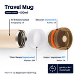 DOPPER Travel mug Earthy brown 400 ml