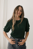 TWOTHIRDS Horst velour top dark green women