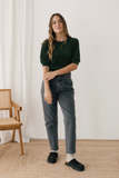 TWOTHIRDS Horst velour top dark green women