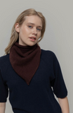 RIFO Masha cashmere bandana brown caffe unisex