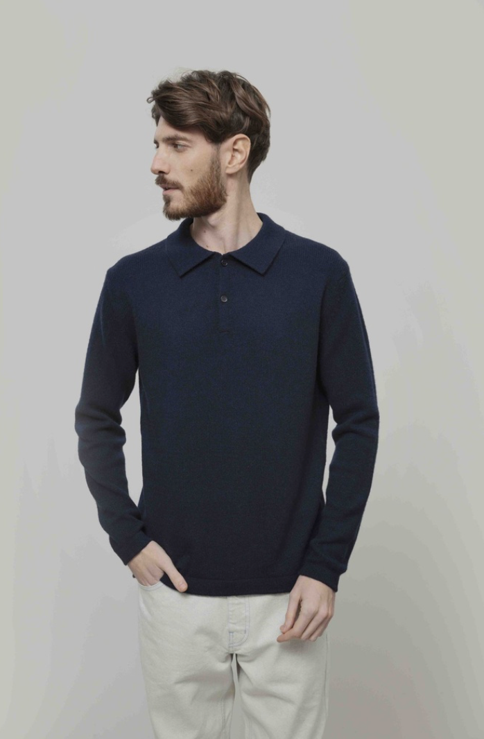 RIFO Bernardo polo blue mora men