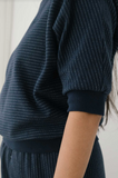 TWOTHIRDS Faial sweater diplomatic stripes women