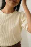 TWOTHIRDS Horst velour top ecru women
