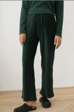 TWOTHIRDS Abruka dark green velour pants women