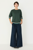 SKFK Dorleta top G7 dark green women