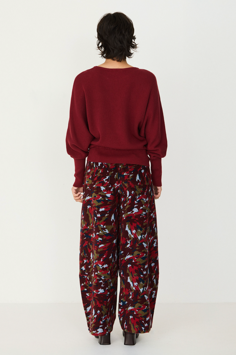 SKFK Ibar jumper R8 burgundy women