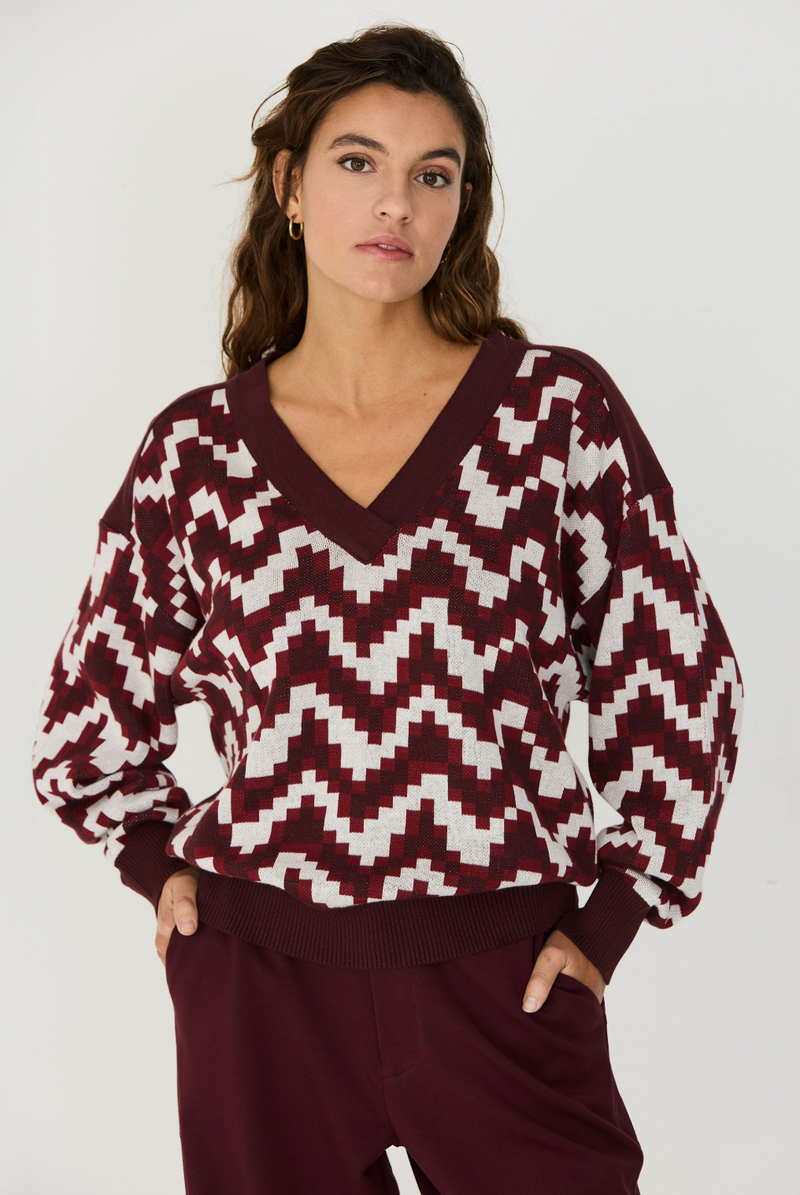 SKFK Kerezi jumper R9 chocolate women