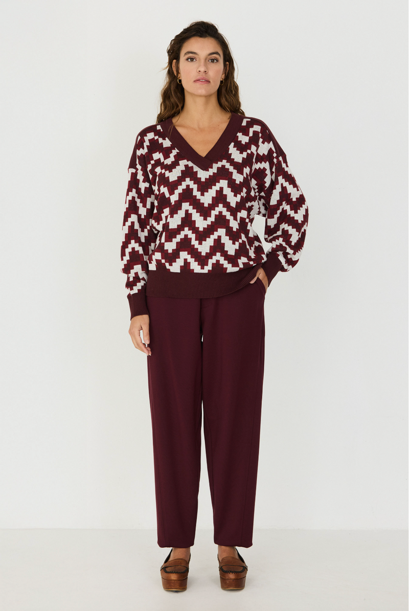 SKFK Kerezi jumper R9 chocolate women