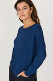 SKFK Beltzane top B7 dark blue women