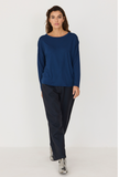 SKFK Beltzane top B7 dark blue women