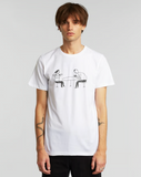 DEDICATED Stockholm Phoney date t-shirt white men