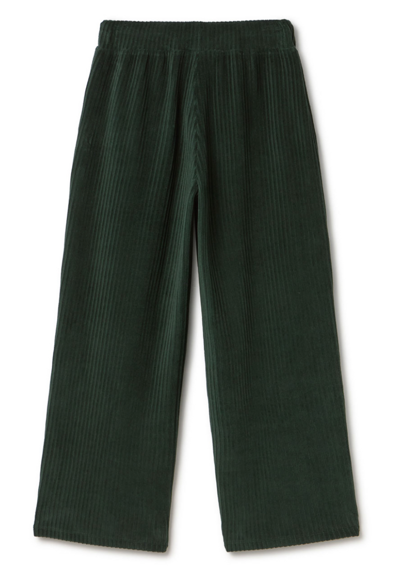 TWOTHIRDS Abruka dark green velour pants women