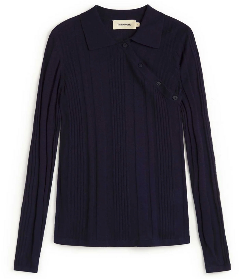 THINKING MU Dante jumper navy women