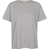 BASIC APPAREL Rikke tee 118-04 light grey melange 094 women