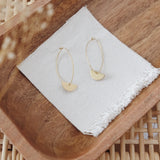 BRASSCAKE Half circle long hoops earrings