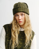 ROTHOLZ Oversized vest speckled green women