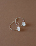 PIKFINE Thora hoop earrings silver