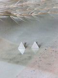 PIKFINE Triangle earrings studs silver