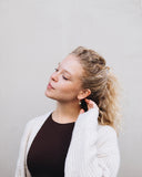 PIKFINE Suna hoop earrings silver